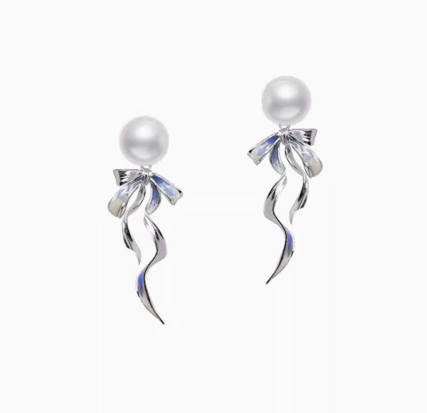 Enchanted Bowknot Drop Earrings