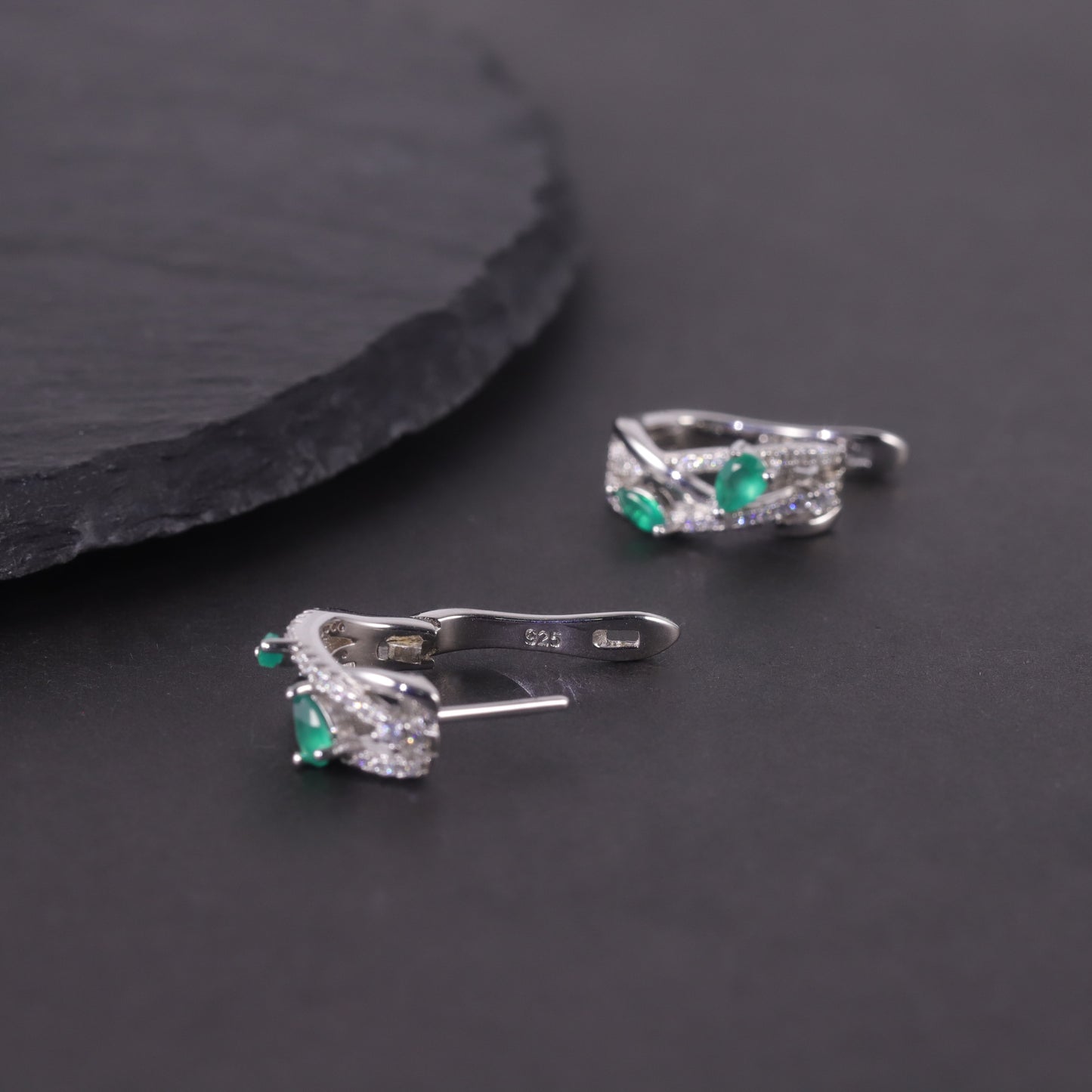 Radiant Topaz Charm Earrings