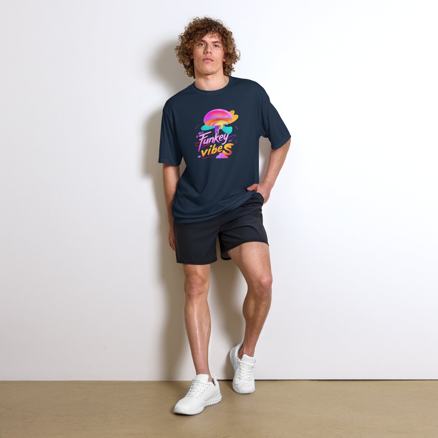 Groovy Funkey Vibes performance crew neck t-shirt