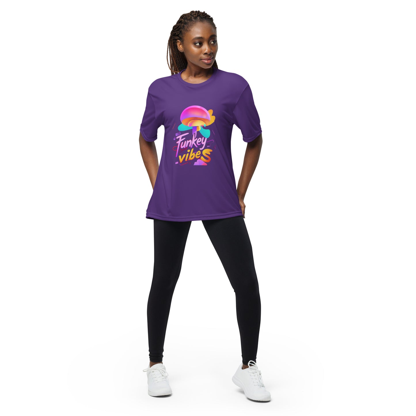 Groovy Funkey Vibes performance crew neck t-shirt